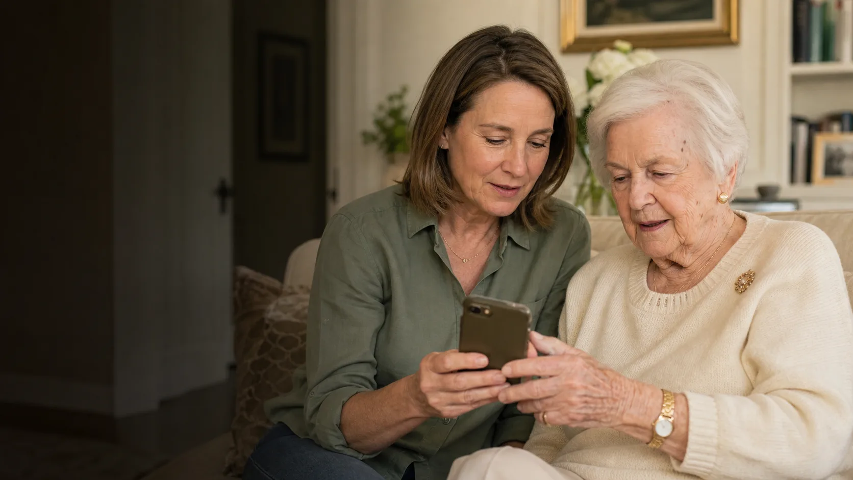 Older adults spending time outdoors together